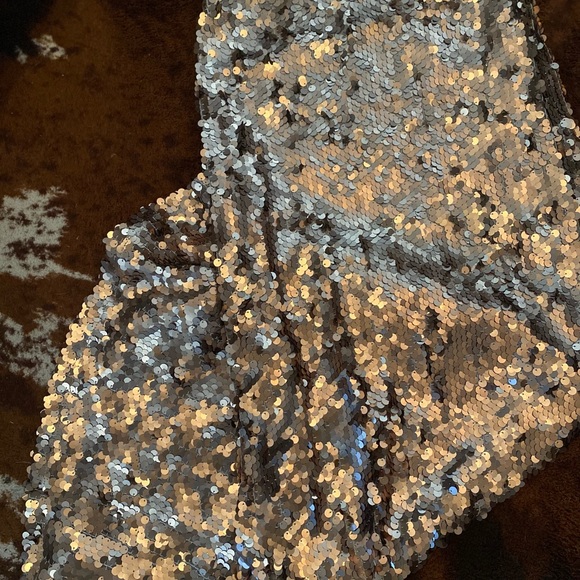 Bronze/gold sequin maxi skirt - Picture 2 of 6